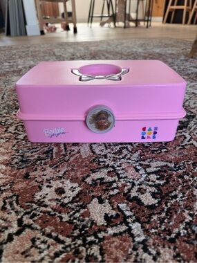 Barbie Pink Playcase with Silver Bow Handle